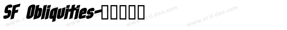 SF Obliquities字体转换